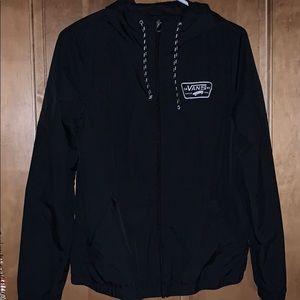 Vans black windbreaker